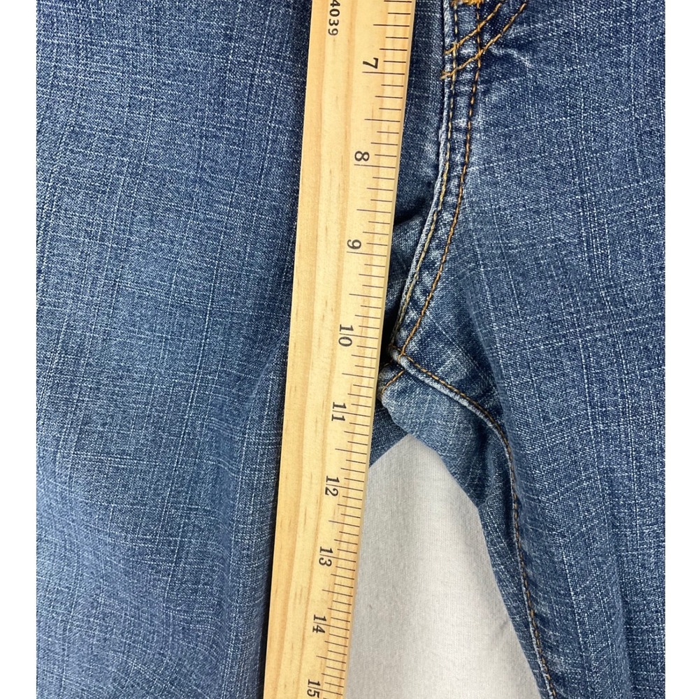 Levi Strauss 505 Jeans Straight Stretch Blue Denim Women Size 14 M (Jan 2003) - Picture 12 of 15
